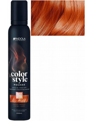 INDOLA COLOR STYLE MOUSSE Kuparin...