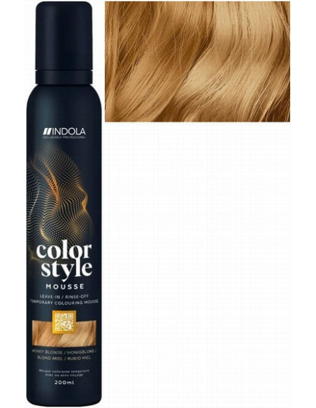 INDOLA COLOR STYLE MOUSSE Hunajavaalea sävyttävä hiusvaahto 200ml