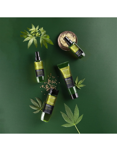 CANNABIS Kosteuttava ja silottava neste lämpösuojaukseen, jätettävä hiuksiin 150ml