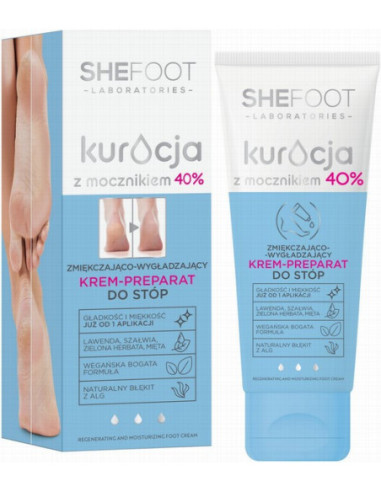 SHEFOOT Jalkavoide 40 % urealla,...