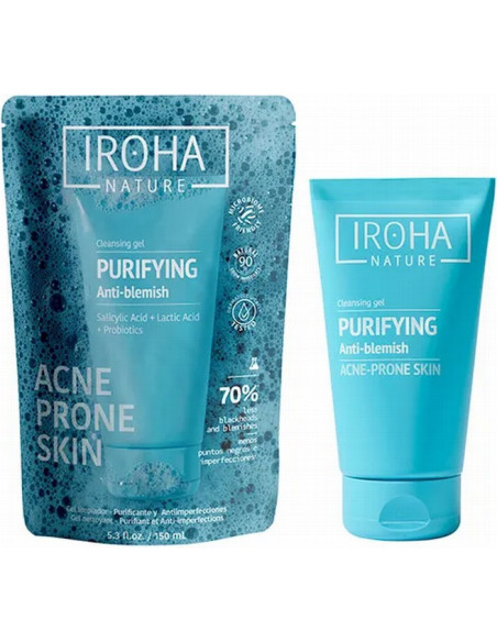IROHA NATURE ACNE PRONE -puhdistusgeeli salisyylihapolla akneen taipuvaiselle iholle 150ml