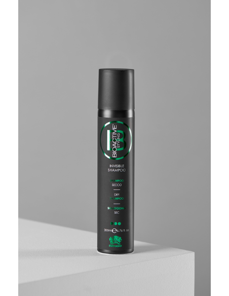 BIOAKTIIVINEN MUOTOILU Näkymätön, hienojakoinen kuivashampoo-aerosoli 200ml