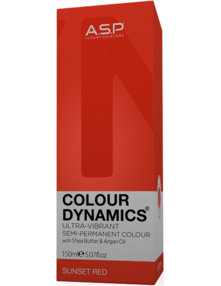 ASP Color Dynamic -väri, auringonlaskun punainen, 150 ml