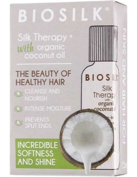 BIOSILK Silk Therapy With Natural Coconut Oil hiussilkki luomukookosöljyllä 15ml