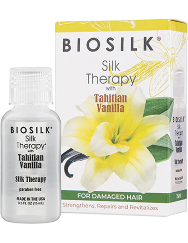 BIOSILK Silk Therapy With Tanitian Vanilla Hair silk with vanilla scent 15ml