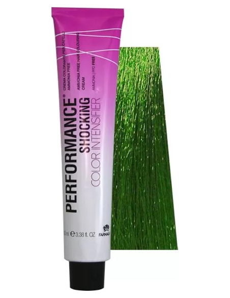 PERFORMANCE SHOCKING COLOR Hiusvärin tehosteaine vihreä, ammoniakiton 100ml