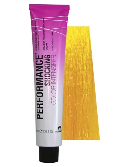 PERFORMANCE SHOCKING COLOR Hiusvärin tehoste, keltainen, ammoniakiton 100ml