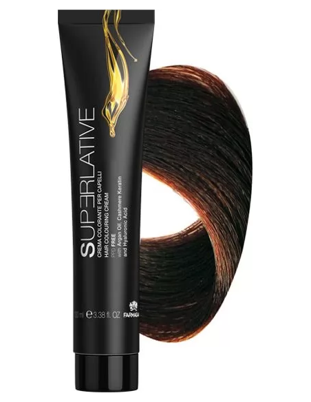 SUPERLATIVE COLOR Hiusväri 4.44 Kastanjanruskea, intensiivinen kupari 100ml