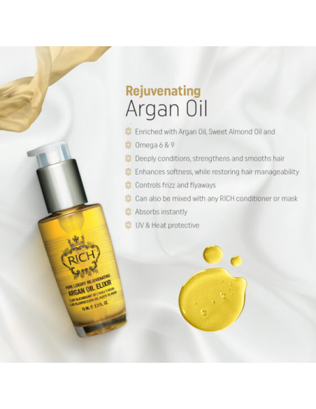 RICH Pure Luxury INTENSIIVIKOSTEUTTAJA Uudistava arganöljyeliksiiri 70ml