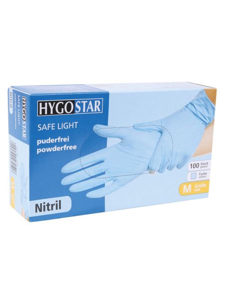 Nitrylex PF Protect -käsineet | Nitriili | Puuterittomat (Pienet, 6-7) | Siniset 100 kpl.