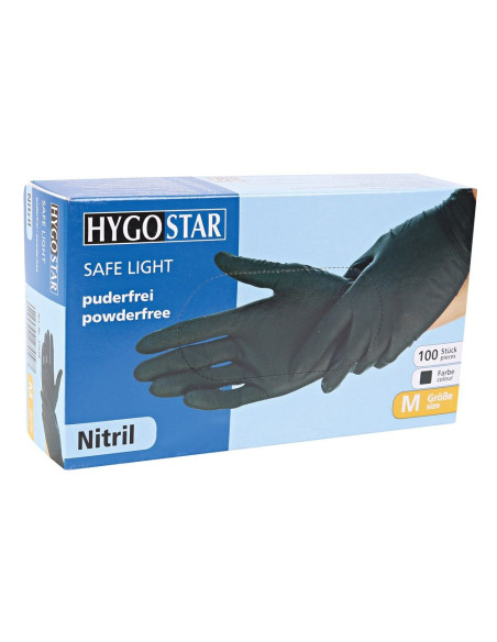 Nitrylex PF -käsineet, mustat | Nitriili | Puuterittomat (pienet, 6-7) | musta 100 kpl.