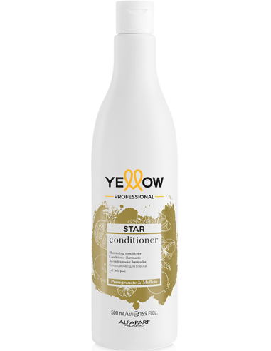 YELLOW STAR spīdumu piešķirošs kondicionieris visiem matu tipiem, 500ml