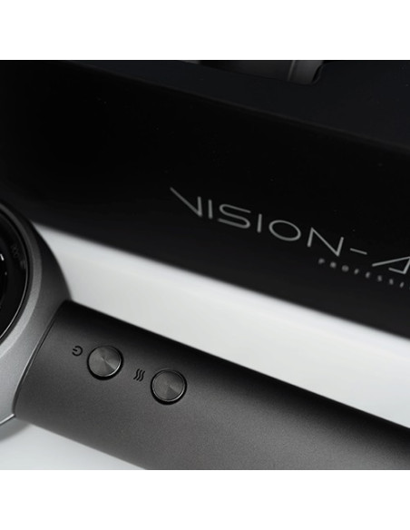 Vision-Air-hiustenkuivaaja, edistyksellistä teknologiaa pitkäaikaiseen ja mukavaan käyttöön, säädettävä lämpötila, 312 g