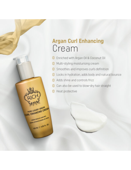 RICH Pure Luxury ARGAN -kiharoita suojaava voide 120ml
