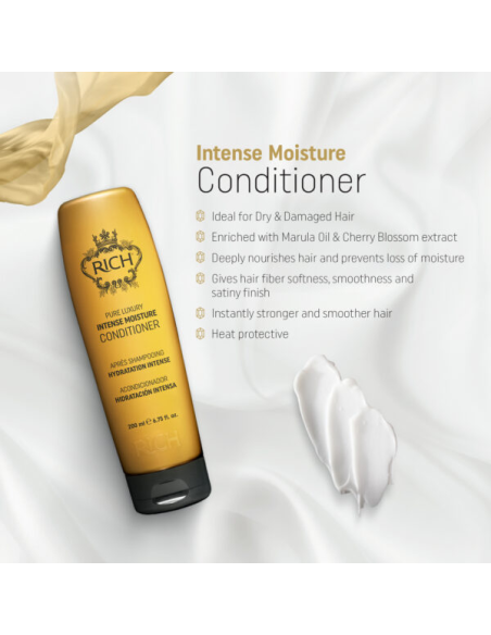 RICH Pure Luxury INTENSIIVIKOSTEUTUS Tehokkaasti kosteuttava hoitoaine 750ml