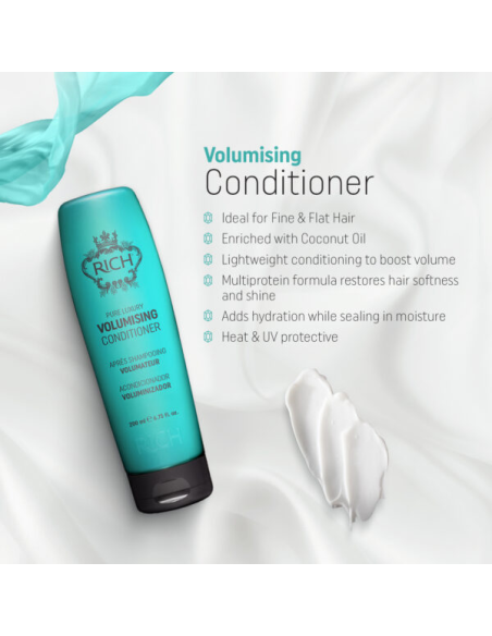 RICH Pure Luxury VOLUMISING -hoitoaine hiusten tuuheuttamiseen 200ml