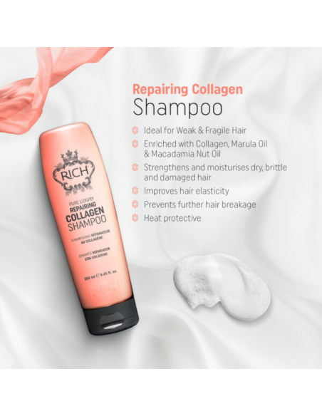 RICH Pure Luxury KORJAAVA COLLAGEN Uudistava kollageenishampoo 250ml
