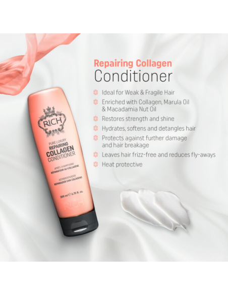 RICH Pure Luxury REPAIRING COLLAGEN Palauttava hoitoaine kollageenilla 200ml