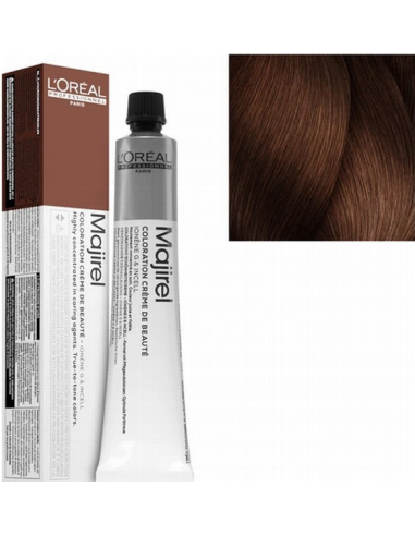 Majirel Absolu 6.35 krēmveida krāsa matu skaistumam: neierobežoti toņi, dziļa kopšana L'Oreal Professionnel Majirel Absolu 50ml