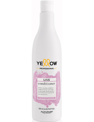 Yellow Liss Conditioner - nogludinošs kondicionieris ar anti-frizz efektu ideāli gludiem matiem, 500ml