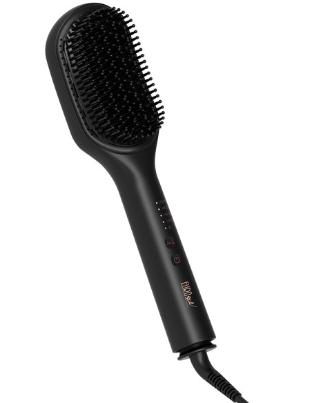 Sähköinen hiusten suoristusharja Breeze, ionigeneraattori, kylmä ilma, keraaminen, musta