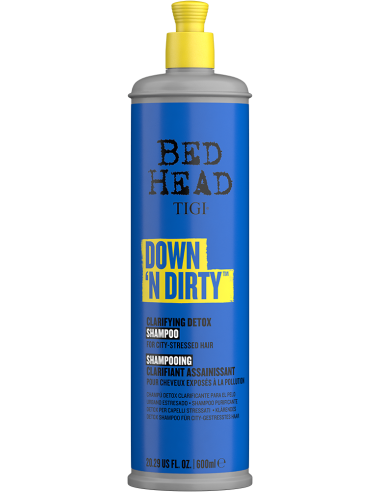 TIGI BED HEAD - DOWN N' DIRTY - Clarifying Detox Shampoo for Cleansing 400ml