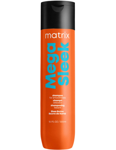 MATRIX TOTAL RESULTS MEGA SLEEK ŠAMPŪNS AR ŠĪ SVIESTU NEPAKĻĀVĪGIEM MATIEM 300ML