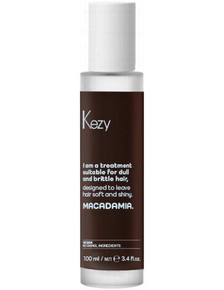 KEZY Hoitosarja hauraille ja vaurioituneille hiuksille MACADAMIA (Shampoo 385ml + Öljy 100ml)