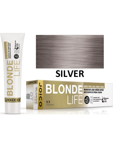 JOICO Blonde life Silver - Quick Tone Liqui-Crème Toner matu krāsa 74ml