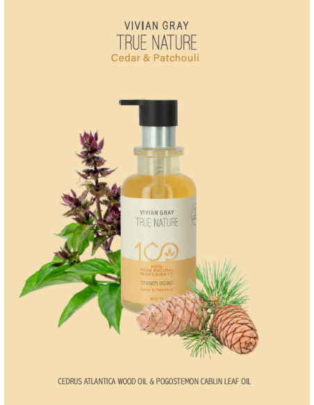 TRUE NATURE Kermainen käsisaippua (setri ja patsuli) 300ml
