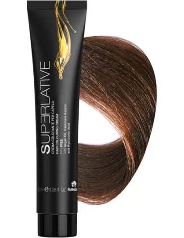 SUPERLATIVE COLOR Matu krāsa 7.42  Blonde Copper Iris100ml(bojāts iep)