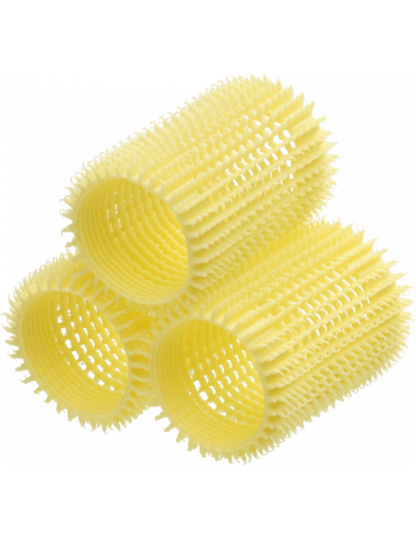 OLIVIA GARDEN NITE CURL Hair Rollers, Yellow, Pack of 3, Ø4,4cm