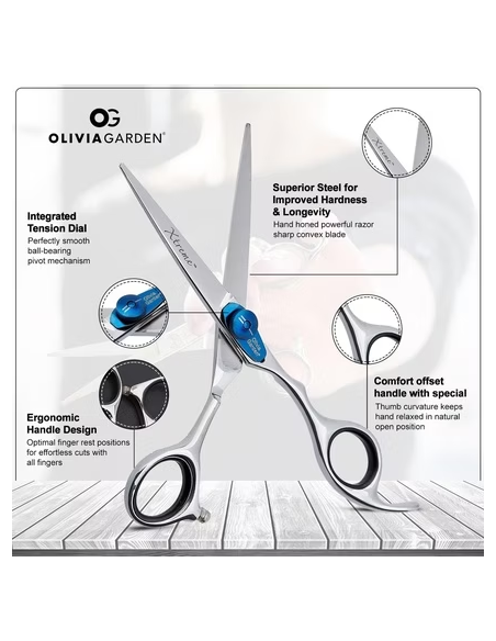 OLIVIA GARDEN XTREME -kampauksen sakset, 5.0"