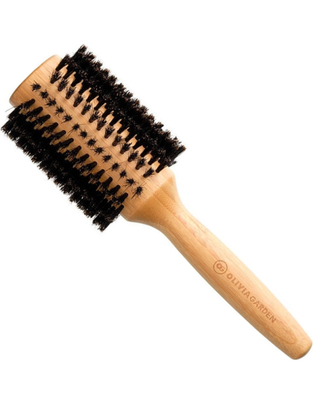 OLIVIA GARDEN Bamboo Touch -hiusharja, villisianharjaksinen, antistaattinen, Ø40