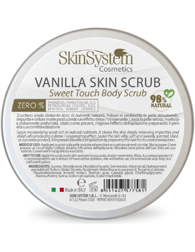 SkinSystem VANILLA SKIN Body scrub (sugar/vanilla) 500ml