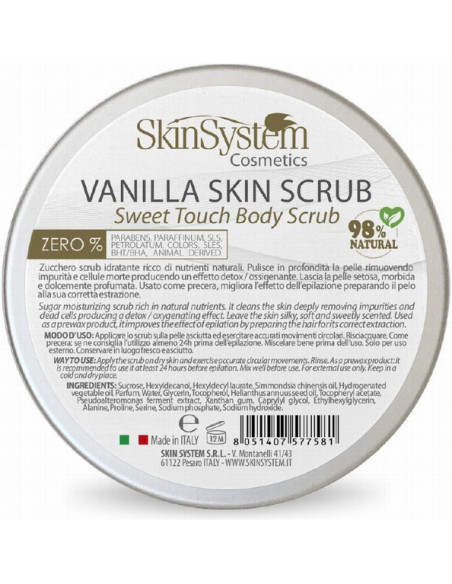 SkinSystem VANILLA SKIN vartalonkuorinta (sokeri/vanilja) 500ml