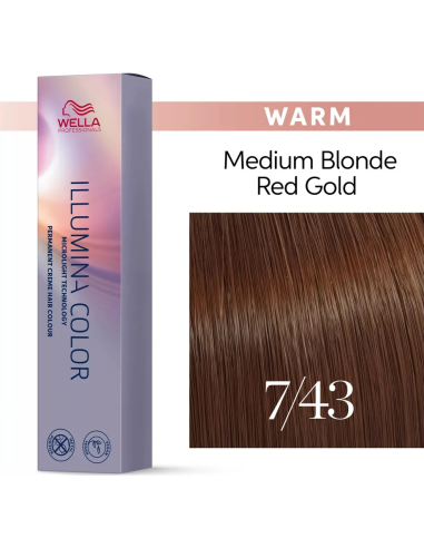 Illumina Color permanenta matu krāsa 7/43 60ml