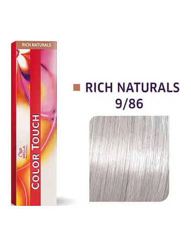 Color Touch krēmveida tonējošā matu krāsa 9/86 RICH NATURALS 60 ml