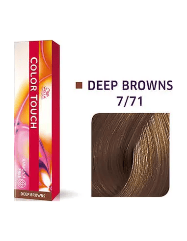 Color Touch krēmveida tonējošā matu krāsa 7/71 DEEP BROWNS 60 ml