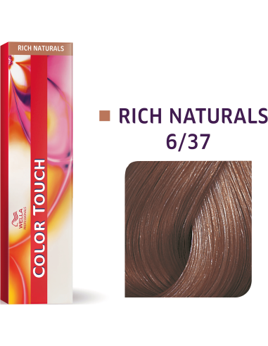 Color Touch krēmveida tonējošā matu krāsa 6/37 RICH NATURALS 60 ml