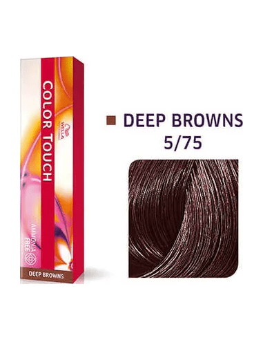 Color Touch krēmveida tonējošā matu krāsa 5/75 DEEP BROWNS 60 ml