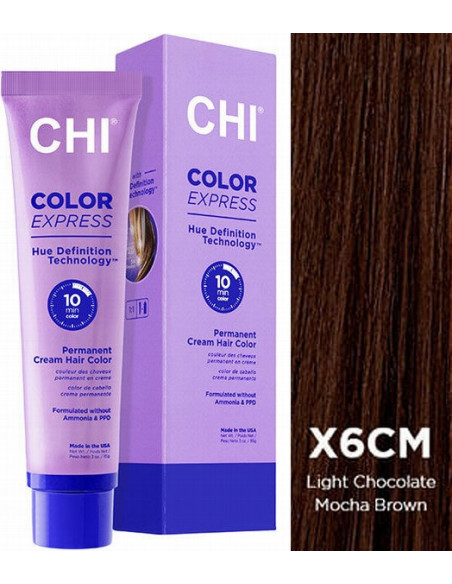 CHI COLOR EXPRESS väri X6CM vaalea suklaan mokka-ruskea 89g