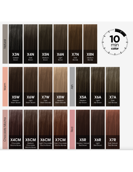 CHI COLOR EXPRESS Color X5R Keskivahva Luonnollinen Punaruskea 89 g