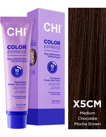 CHI COLOR EXPRESS väri X5CM keskikokoinen suklaan ja mokanruskea 89 g