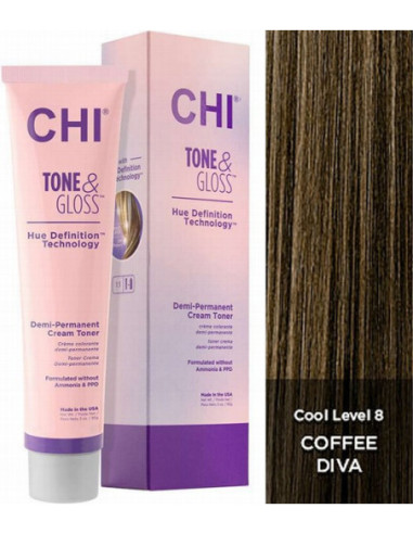 CHI TONE & GLOSS - Kahvi Diva 89g