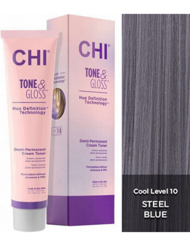 CHI TONE & GLOSS - Teräksensininen 89 g
