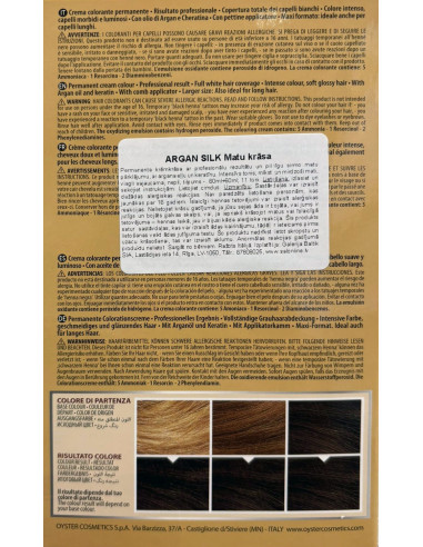 ARGAN SILK Hiusväri 4.0, keskiruskea...