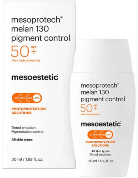 mesoprotech melan 130 pigmenttikontrolli / emulsio sävyllä pigmentaation hallintaan melan SPF50+ 50ml